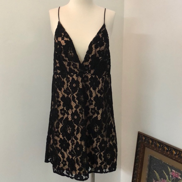 Free People Black Dangerous Love Mini Dress - Picture 7 of 11